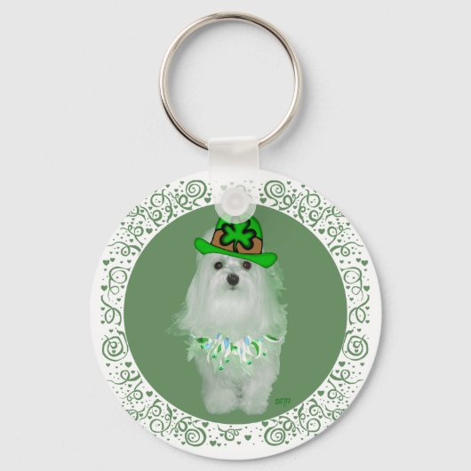 Malteeske St. Patrick's Day Sleutelhanger (Voorkant)