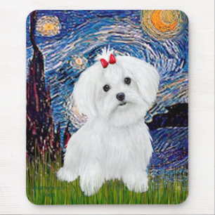 Maltese 8 pup - Sterrennacht Muismat