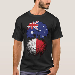Maltese Australische Australische boomstamvlag T-shirt
