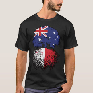 Maltese Australische Australische boomstamvlag T-shirt