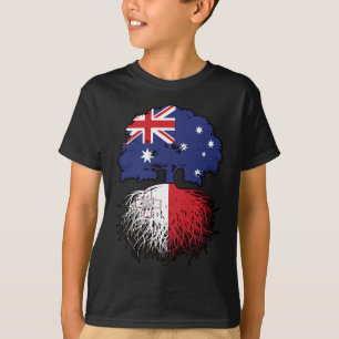 Maltese Australische Australische boomstamvlag T-shirt