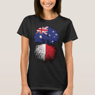 Maltese Australische Australische boomstamvlag T-shirt