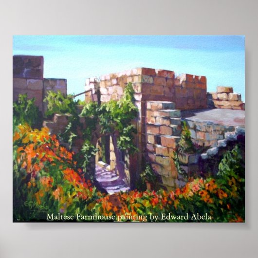Maltese boerderij in St. Paul's Bay Poster (Voorkant)