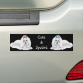 Maltese Bumpersticker (Op auto)