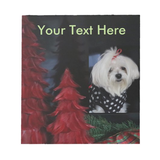 Maltese Christmas Notitieblok (Voorkant)