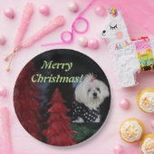 Maltese Christmas Papieren Bordje (Feest)