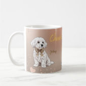 Maltese couple pet mug (Gauche)