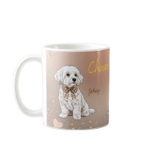 Maltese couple pet mug