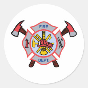 MALTESE CROSS-APPARAAT RONDE STICKER