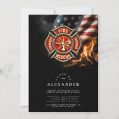 Maltese Cross Brandweerman Afstuderen Kaart (Voorkant)