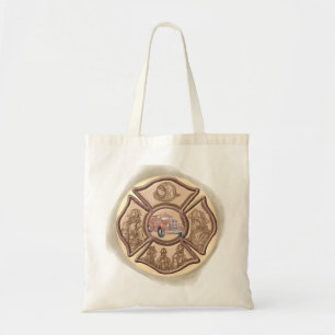 Maltese Cross Brandweerman Canvas tas