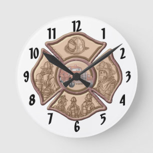 Maltese Cross Brandweerman klok
