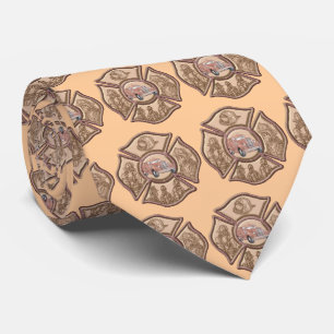 Maltese Cross Brandweerman Stropdas