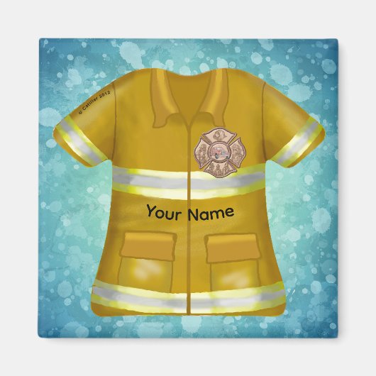 Maltese Cross Firefighter Magneet (Voorkant)