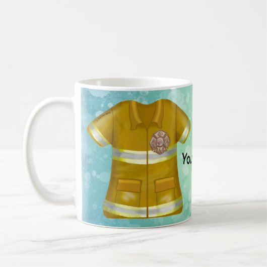 Maltese Cross Firefighter mug Koffiemok (Links)