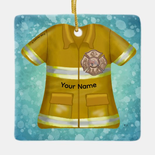 Maltese Cross Firefighter ornament (Voorkant)
