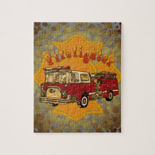 Maltese Cross Firetruck puzzle pompier