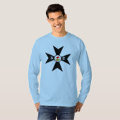 Maltese Cross Knight Templar T-shirt (Voorkant volledig)