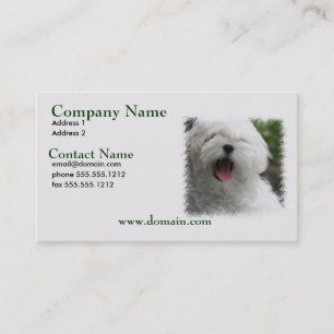 Maltese Dog Business Card Visitekaartje
