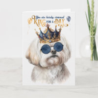 Maltese Dog King for a Day Funny Birthday