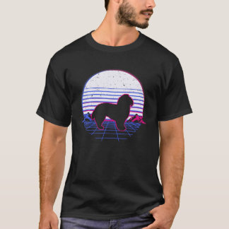 Maltese Dog Puppy Retro  Sunset T-shirt