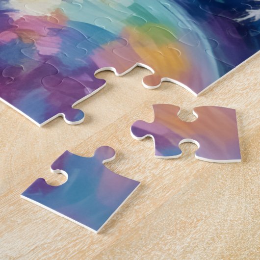 Maltese Floating in Iridescent Christmas Bubbles Legpuzzel (Zijkant)