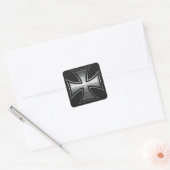 Maltese Gridiron Vierkante Sticker (Envelop)