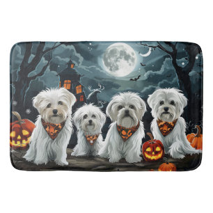 Maltese Halloween Spooky Badmat