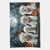 Maltese Halloween Spooky Theedoek (Verticaal)