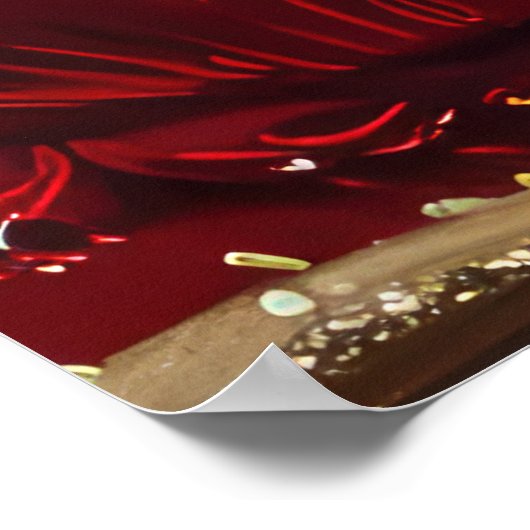 Maltese Hond Kerstfeest Poster (Hoek)