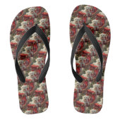 Maltese Hond Kerstfeest Teenslippers (Voetbed)