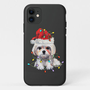Maltese hond Kerstmis, kerstmis Maltezer hond iPhone 11 Hoesje