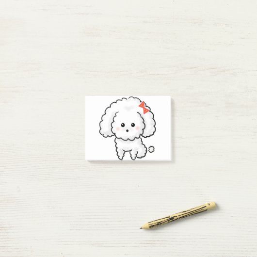 Maltese hond post-it® notes (Op bureau)