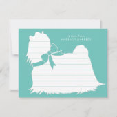 Maltese hond puppy bedankkaart (Voorkant)