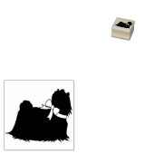 Maltese hond puppy 	rubberstempel (Gestempeld)