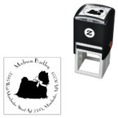 Maltese hond puppy zelfinktende stempel (In situ)