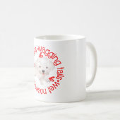 Maltese hond, slordige kussen koffiemok (Voorkant rechts)