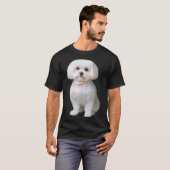 Maltese hond t-shirt (Voorkant volledig)