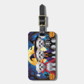 Maltese honden pompoen Halloween grappig Bagagelabel (Voorkant verticaal)