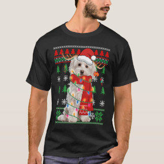 Maltese kerstfoto's t-shirt
