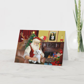 Maltese kerstman feestdagen kaart
