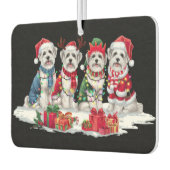 Maltese kerstmuts gewei elf kerstverlichting luchtverfrisser (Links)