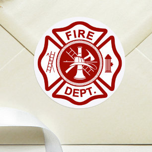 Maltese kruising op een witte achtergrond ronde sticker