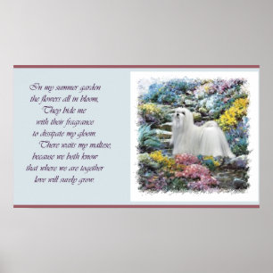 Maltese kunst waar liefde groeit poster