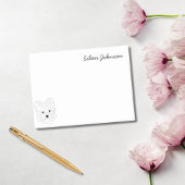 Maltese Lover Eenvoudig Zwart & Wit Gepersonalisee Post-it® Notes