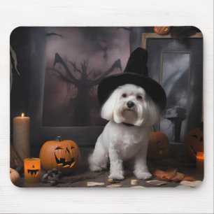Maltese pompoenen Halloween eng Muismat