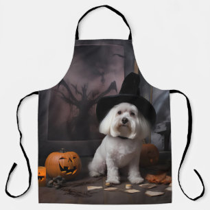 Maltese pompoenen Halloween eng Schort