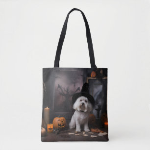 Maltese Pompoenen Halloween Griezelen Draagtas