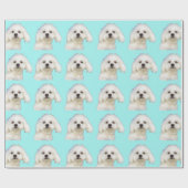 Maltese puppy cadeaupapier (Vlak)