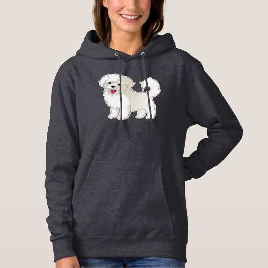 Maltese puppy hoodie (Voorkant)